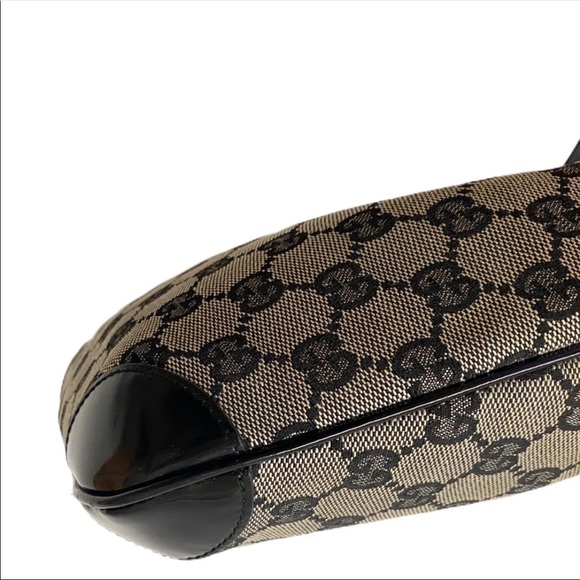 Gucci black canvas hobo purse - Picture 10 of 11